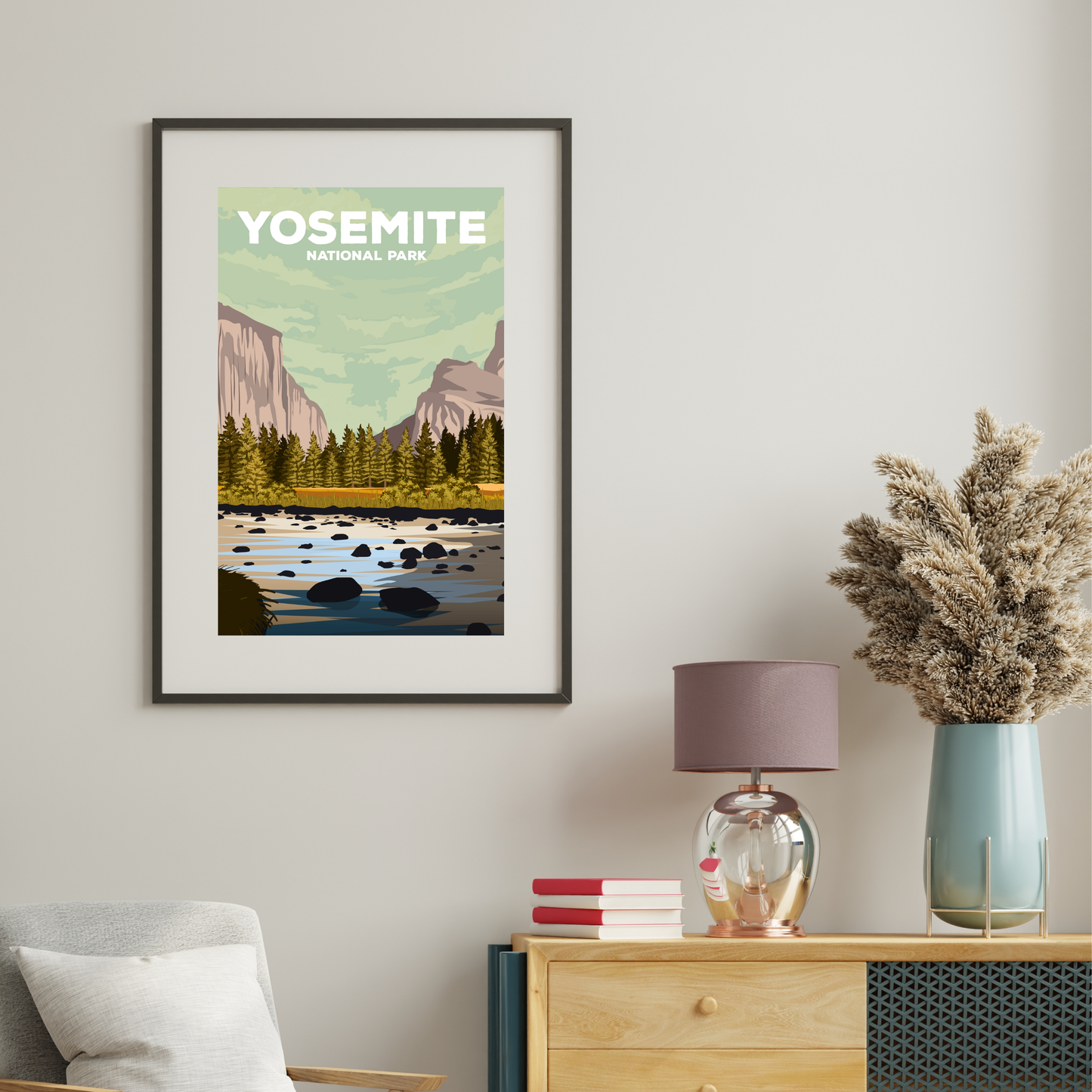 Yosemite National Park Poster | Yosemite Wall Art Print