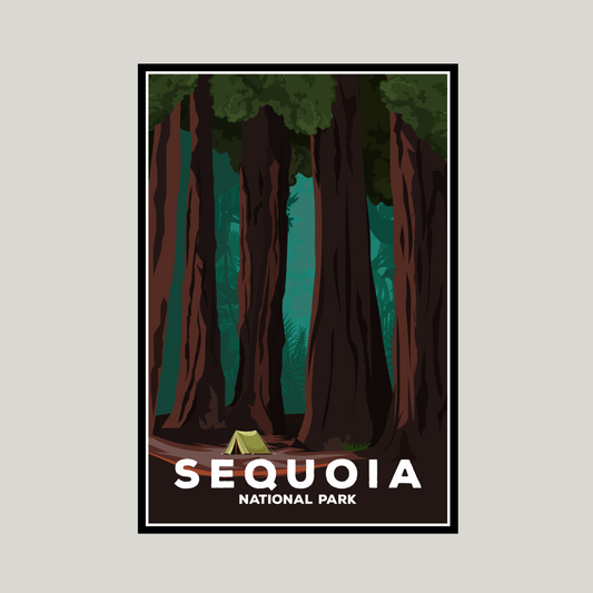 Sequoia National Park Poster | Sequoia Wall Art Print