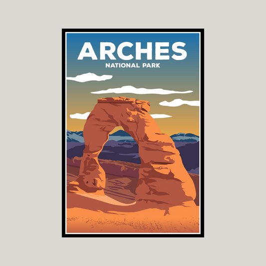 Arches National Park Poster | Arches Wall Art Print