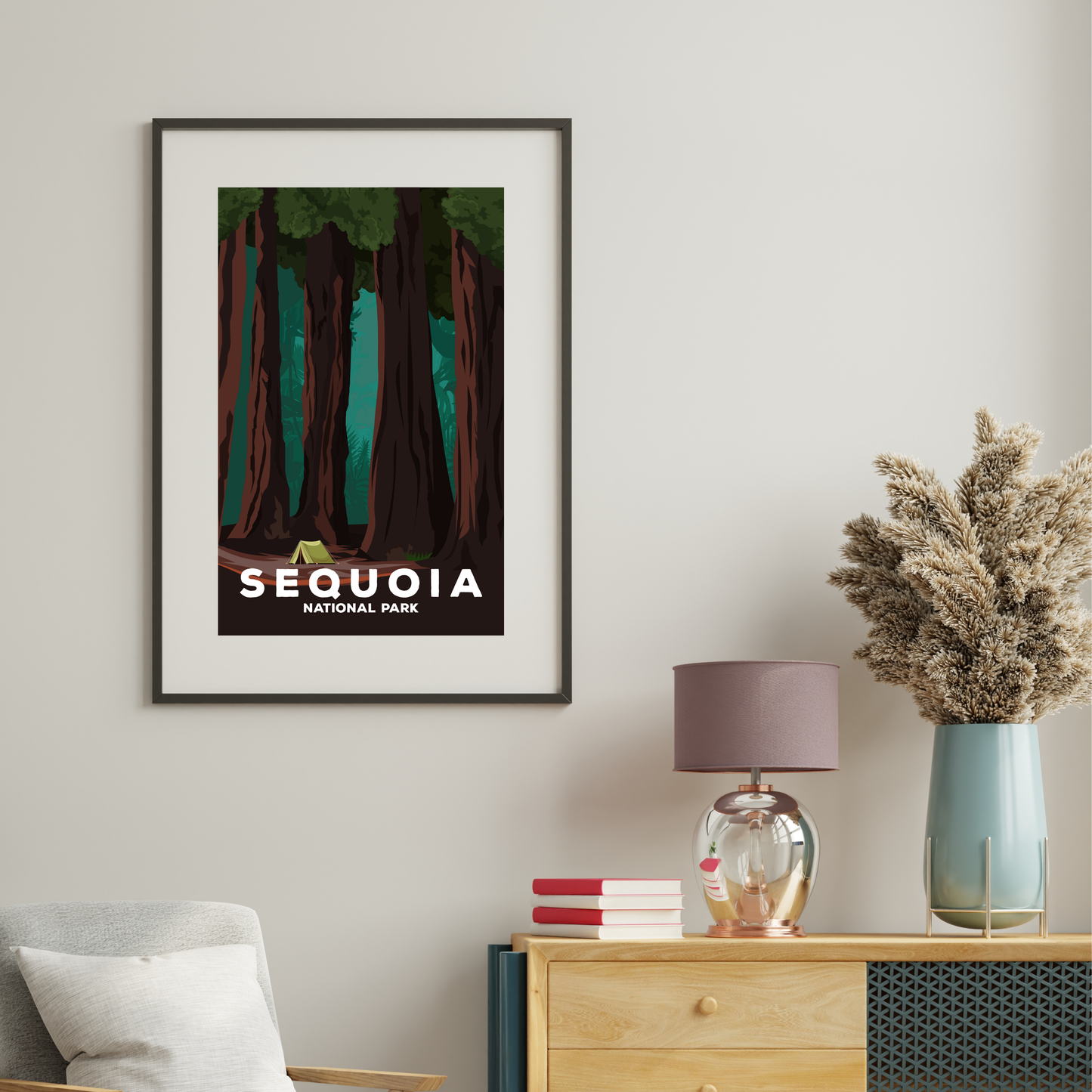 Sequoia National Park Poster | Sequoia Wall Art Print