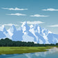 Grand Teton National Park Poster by ParksPosters, minimalist hand-drawn art