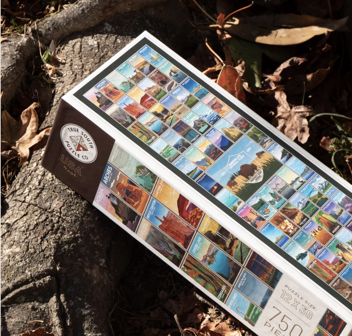 All 63 National Parks 750 piece puzzle by ParksPosters and True South Puzzle Co.