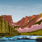 Rocky Mountain National Park Poster by ParksPosters, minimalist hand-drawn art